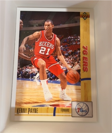 1991-92 Upper Deck #28 Kenny Payne Philadelphia 76ers — front