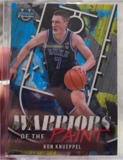 2024-25 Bowman University Chrome #WP-13 Kon Knueppel Warriors of the Paint — front