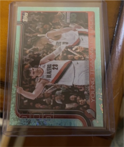 2025-26 Topps #289 Shaedon Sharpe Season Tip Off — front