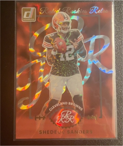 2025 Panini Donruss Rated Rookies Retro #11 Shedeur Sanders — front