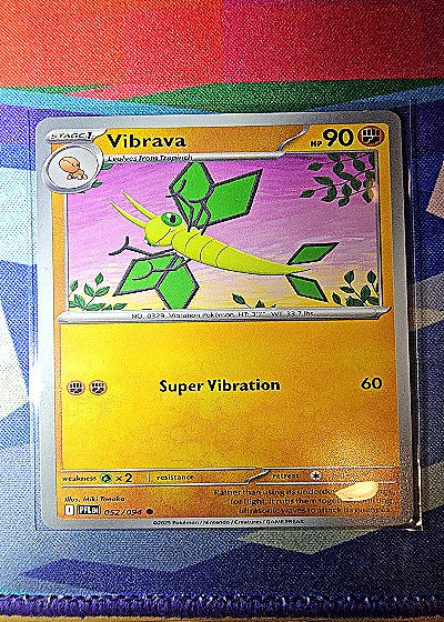 2025 Pokémon ME02: Phantasmal Flames #052 Vibrava — front