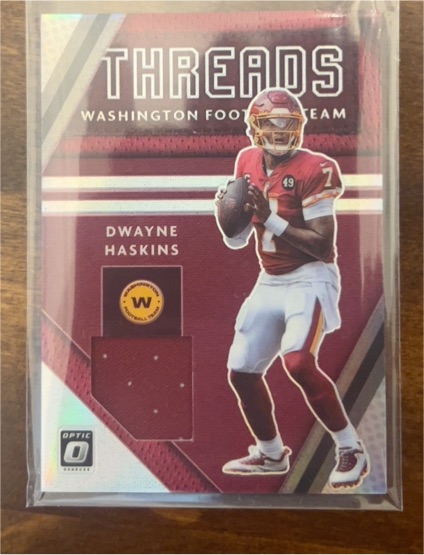 2020 Donruss Optic Donruss Threads #DT-DHA Dwayne Haskins — front