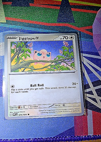 2023 Pokémon Phantasmal Flames #076 Jigglypuff — front