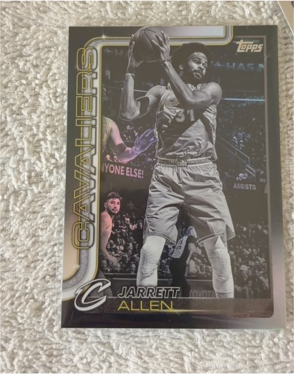 2025-26 Topps #85 Jarrett Allen Blackout — front