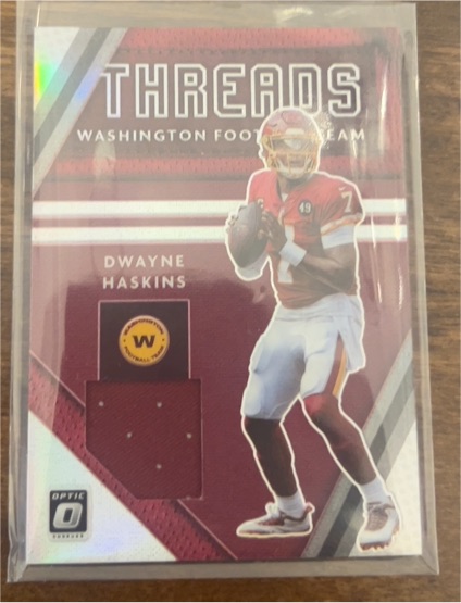2020 Donruss Optic Donruss Threads #DT-DHA Dwayne Haskins — front