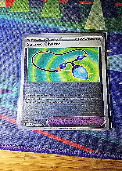 2025 Pokémon Mega Evolution Phantasmal Flames #093 Sacred Charm — front