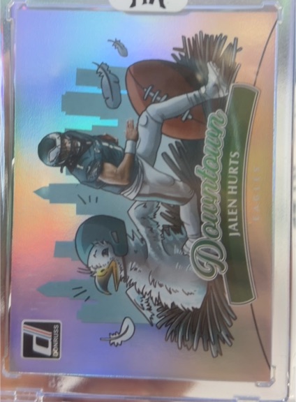 2021 Donruss Downtown #DT-3 Jalen Hurts — front