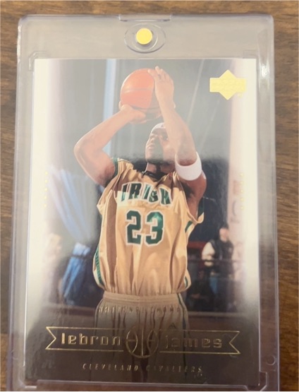 2003 Upper Deck #5 LeBron James Rookie National Champs — front