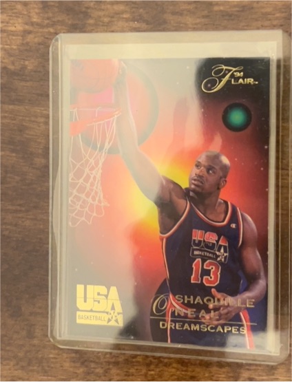1994 Flair USA Basketball Dreamscapes #80 Shaquille O'Neal — front