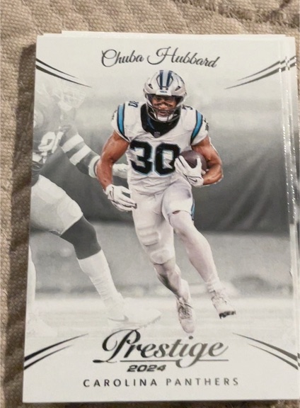 2024 Panini Prestige #40 Chuba Hubbard — front