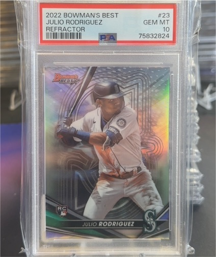 2022 Bowman's Best #23 Julio Rodriguez Refractor — front