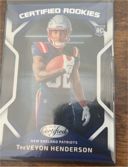 2025 Panini Certified #CRK-THN TreVeyon Henderson — front