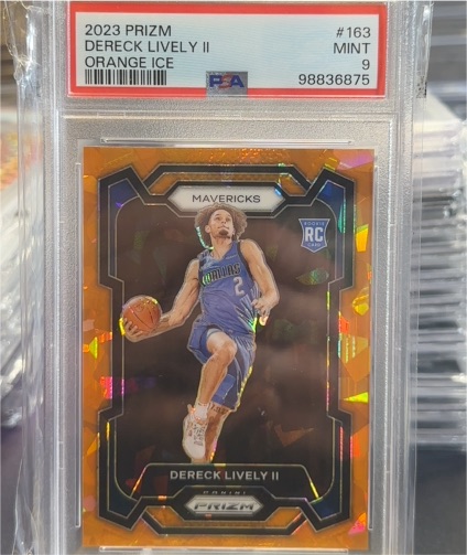 2023-24 Panini Prizm #163 Dereck Lively II Orange Ice — front