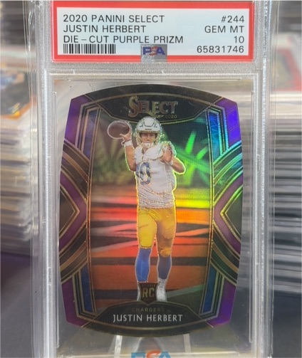 2020 Panini Select #244 Justin Herbert — front