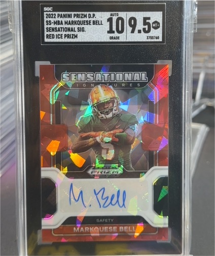 2022 Panini Prizm Draft Picks Sensational Signatures #SS-MBA Markquese Bell — front