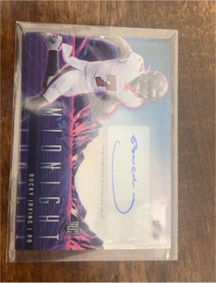 2024 Topps Midnight Rookie Horizon Signatures #RHS-BI Bucky Irving — front