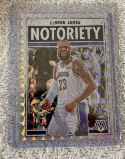 2024-25 Panini Mosaic #6 LeBron James Notoriety — front