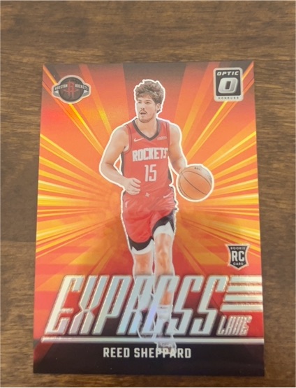 2024-25 Panini Donruss Optic #16 Reed Sheppard Express Lane Rookie Card — front