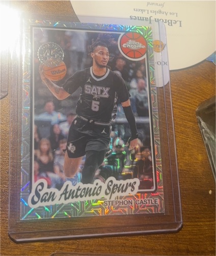 2025-26 Topps Chrome #TC-SC Stephon Castle — front