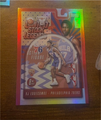 2025-26 Topps Basketball Limited Stock Legends #LST-3 VJ Edgecombe — front