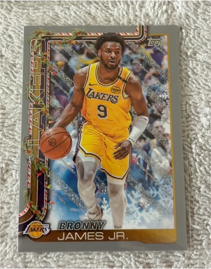 2025-26 Topps Holiday #H121 Bronny James Jr. — front