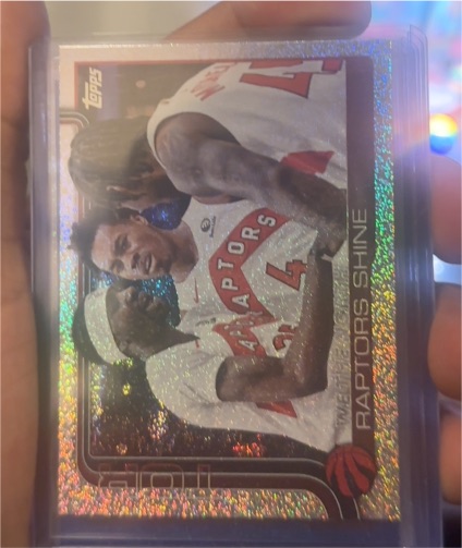 2025-26 Topps #276 RJ Barrett Raptors Shine — front