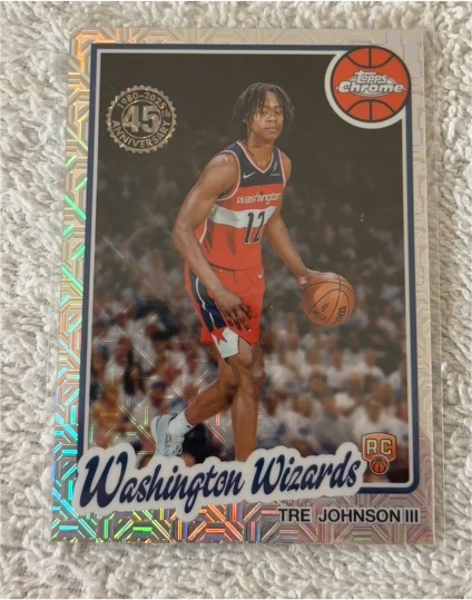 2025-26 Topps Chrome #TC-TJ Tre Johnson III — front