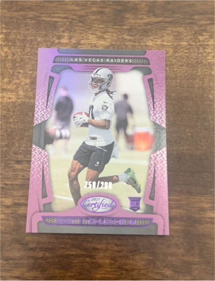 2025 Panini Certified #72 Derek Carr Orange Mirror — front