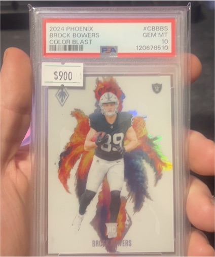 2024 Panini Phoenix #CBBBS Brock Bowers Color Blast — front