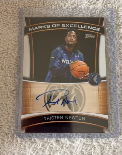 2025-26 Topps Marks of Excellence #ME-TN Tristen Newton — front