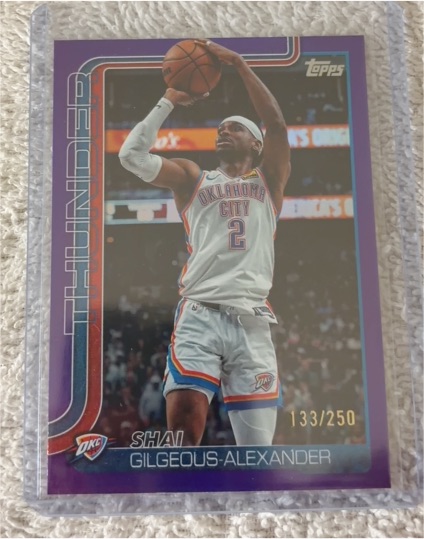 2025 Topps Basketball #133 Shai Gilgeous-Alexander — front