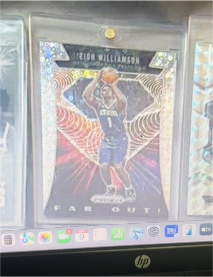 2019-20 Panini Prizm Far Out! #24 Zion Williamson — front