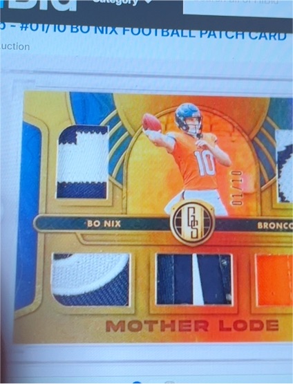 2024 Panini Gold Standard Mother Lode #ML-BNX Bo Nix — front