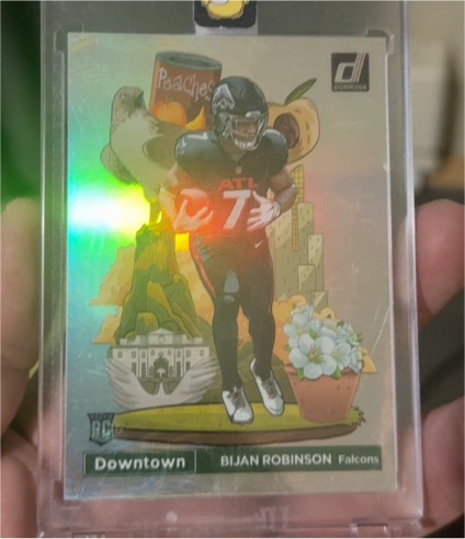 2023 Panini Donruss Downtown #D-10 Bijan Robinson — front