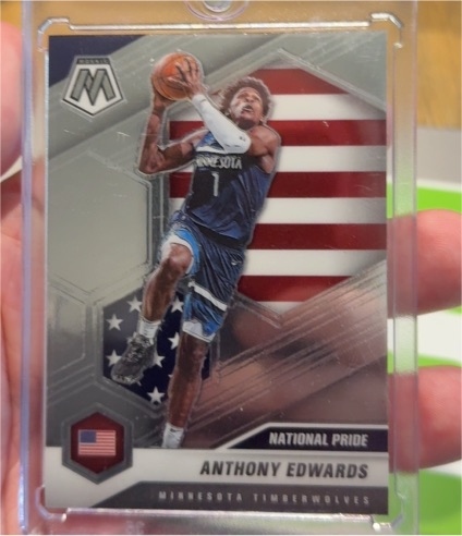 2020-21 Panini Mosaic National Pride #252 Anthony Edwards — front
