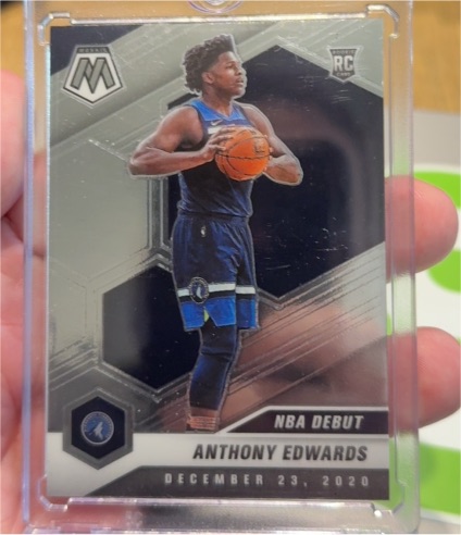 2020-21 Panini Mosaic #261 Anthony Edwards NBA Debut Rookie — front