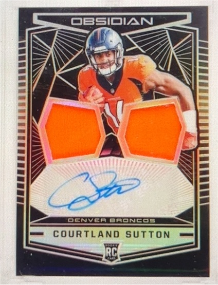 2018 Panini Obsidian #RKA-CS Courtland Sutton — front