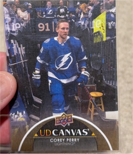 2021-22 Upper Deck UD Canvas #C345 Corey Perry — front