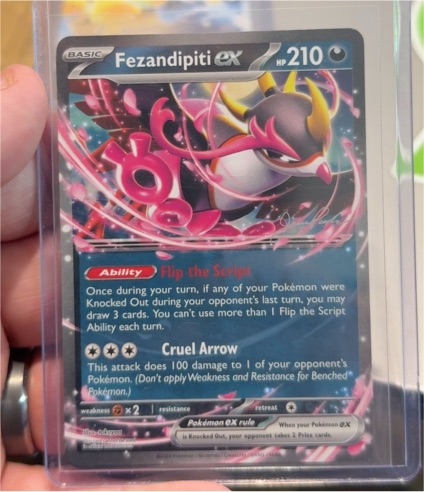 2024 Pokémon TCG Shrouded Fable #038 Fezandipiti ex — front