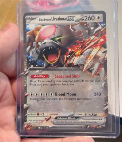 2024 Pokémon Twilight Masquerade #141 Bloodmoon Ursaluna EX — front