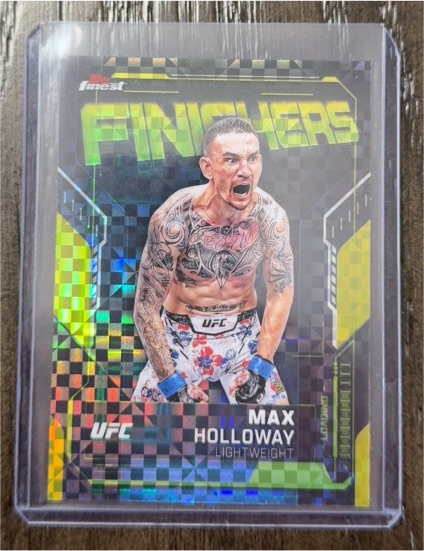 2025 Topps Finest UFC #FN-13 Max Holloway Finishers — front