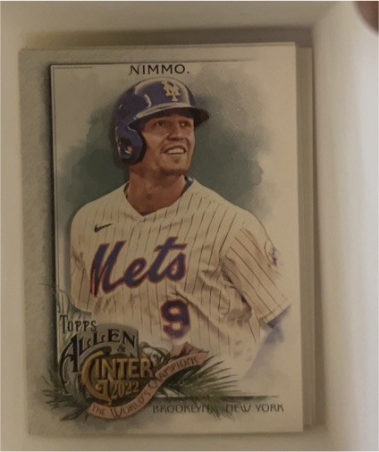 2022 Topps Allen & Ginter #330 Brandon Nimmo — front