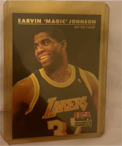 1992 SkyBox USA Basketball #32 Earvin 'Magic' Johnson — front