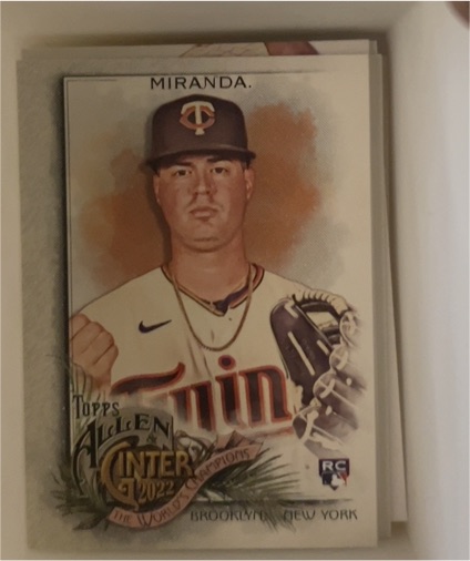 2022 Topps Allen & Ginter #214 Jose Miranda — front