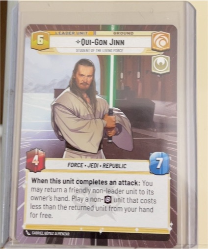 Star Wars Unlimited #280 Qui-Gon Jinn Student of the Living Force — front