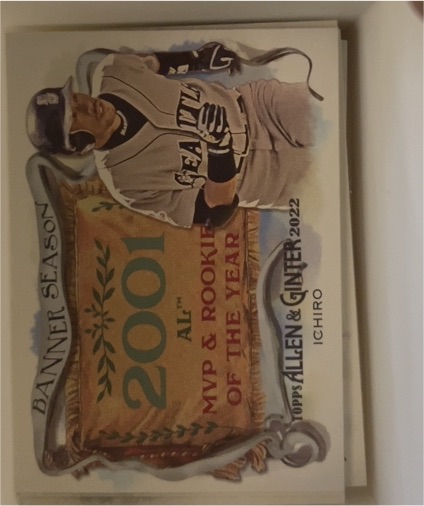2022 Topps Allen & Ginter #BS-41 Ichiro Suzuki Banner Season — front