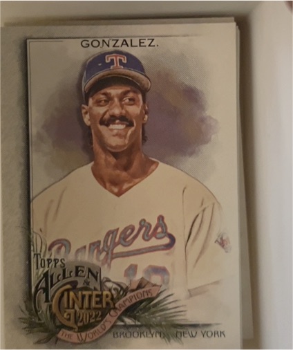 2022 Topps Allen & Ginter #337 Juan Gonzalez — front