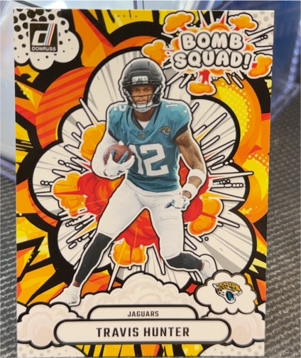 2025 Donruss Bomb Squad #BS-THR Travis Hunter — front