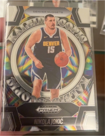 2024-25 Panini Prizm Black #8 Nikola Jokic Kaleidoscopic Silver — front