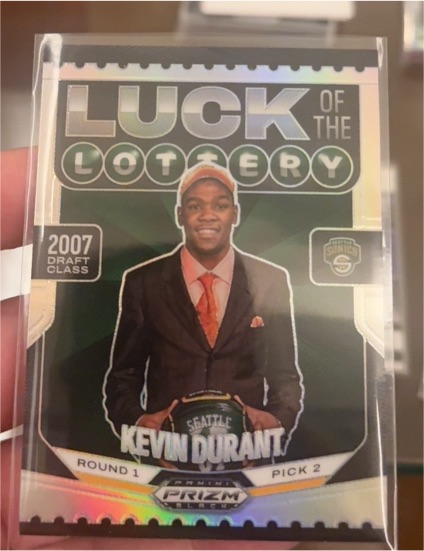 2024-25 Panini Prizm Black #9 Kevin Durant Luck of the Lottery — front